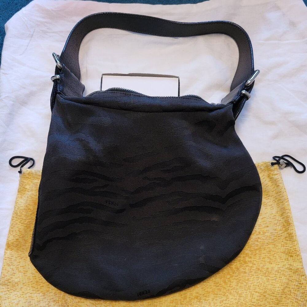 Fendi oyster black Zebra bag